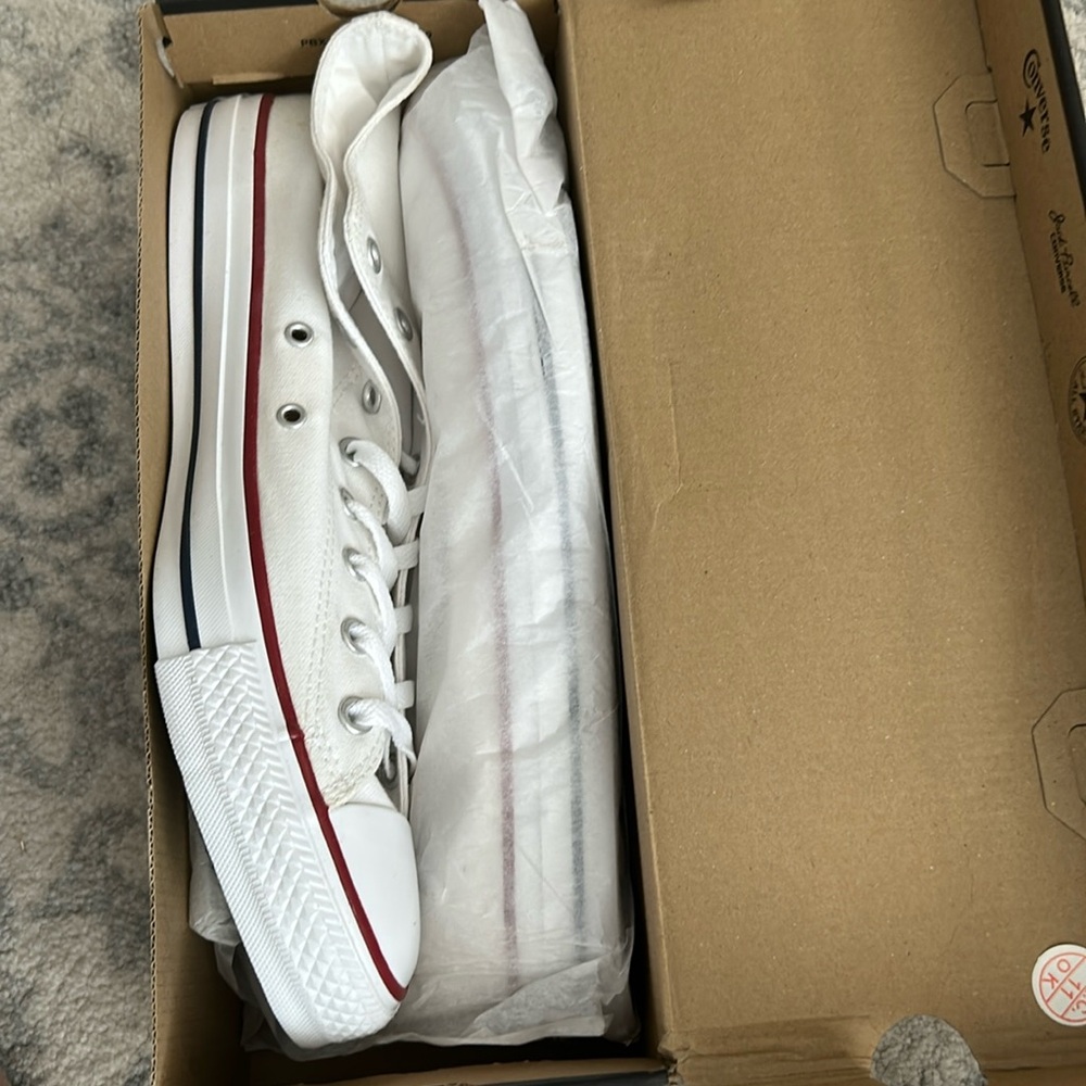 New! Converse All Star Hi Unisex (12M / 14W) Optic White (X7650)